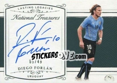 Sticker Diego Forlan - National Treasures Soccer 2018 n. LL1 - Panini