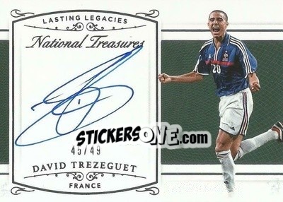 Sticker David Trezeguet - National Treasures Soccer 2018 - Panini