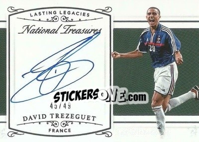 Figurina David Trezeguet - National Treasures Soccer 2018 - Panini