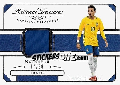 Cromo Neymar Jr - National Treasures Soccer 2018 - Panini