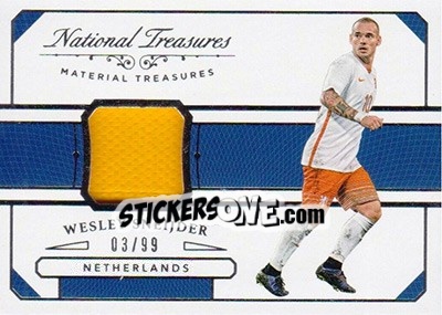 Sticker Wesley Sneijder - National Treasures Soccer 2018 n. MT3 - Panini