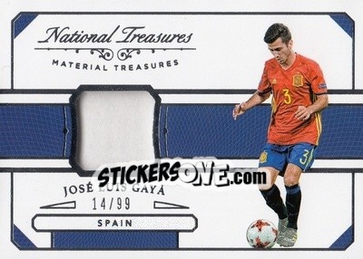 Sticker Jose Luis Gaya - National Treasures Soccer 2018 n. MT10 - Panini