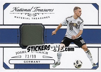 Sticker Joshua Kimmich - National Treasures Soccer 2018 n. MT17 - Panini