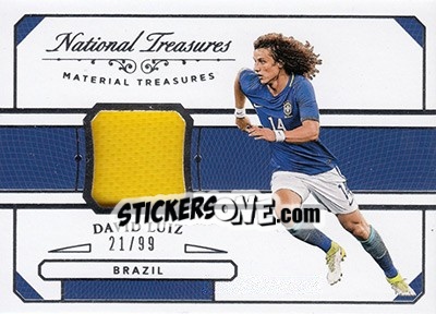 Sticker David Luiz - National Treasures Soccer 2018 n. MT18 - Panini