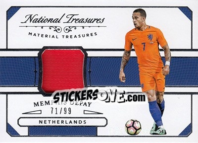 Sticker Memphis Depay - National Treasures Soccer 2018 n. MT19 - Panini