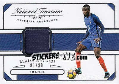Sticker Blaise Matuidi - National Treasures Soccer 2018 n. MT27 - Panini