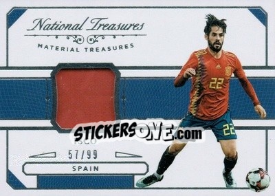 Sticker Isco - National Treasures Soccer 2018 n. MT28 - Panini