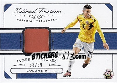 Sticker James Rodriguez - National Treasures Soccer 2018 n. MT33 - Panini