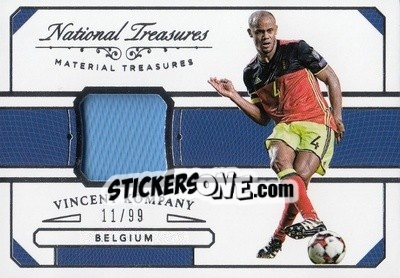 Sticker Vincent Kompany - National Treasures Soccer 2018 n. MT37 - Panini