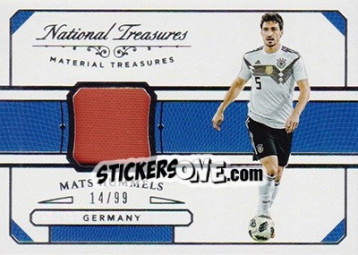 Sticker Mats Hummels - National Treasures Soccer 2018 n. MT39 - Panini