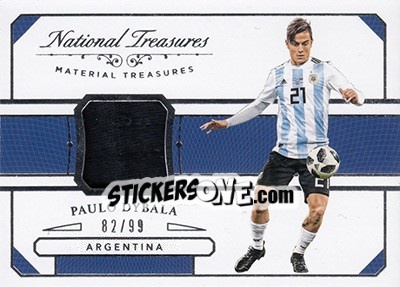 Sticker Paulo Dybala - National Treasures Soccer 2018 n. MT41 - Panini