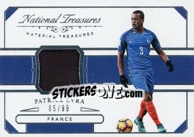 Sticker Patrice Evra - National Treasures Soccer 2018 n. MT45 - Panini