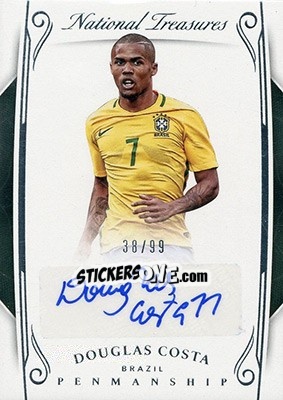 Sticker Douglas Costa - National Treasures Soccer 2018 - Panini