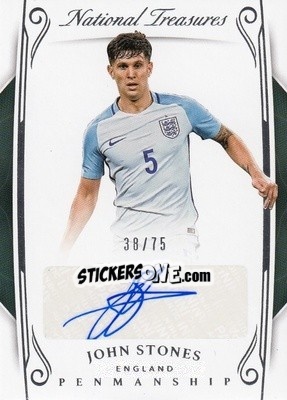 Sticker John Stones - National Treasures Soccer 2018 n. P23 - Panini