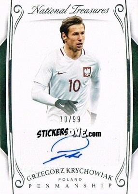 Sticker Grzegorz Krychowiak - National Treasures Soccer 2018 n. P38 - Panini