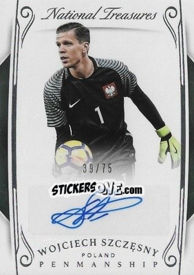 Sticker Wojciech Szczesny - National Treasures Soccer 2018 n. P39 - Panini
