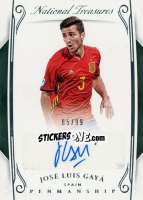 Sticker Jose Luis Gaya - National Treasures Soccer 2018 n. P45 - Panini