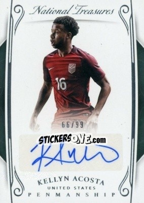 Cromo Kellyn Acosta - National Treasures Soccer 2018 - Panini