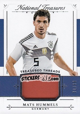Sticker Mats Hummels - National Treasures Soccer 2018 n. TT1 - Panini