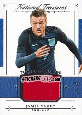 Cromo Jamie Vardy - National Treasures Soccer 2018 - Panini