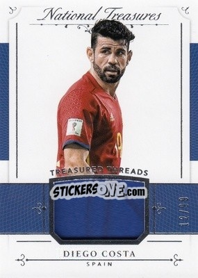 Sticker Diego Costa - National Treasures Soccer 2018 n. TT12 - Panini