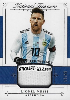 Sticker Lionel Messi - National Treasures Soccer 2018 - Panini
