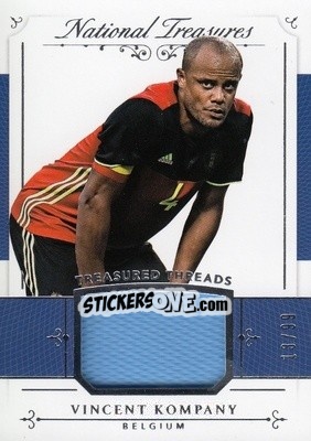 Sticker Vincent Kompany - National Treasures Soccer 2018 n. TT24 - Panini