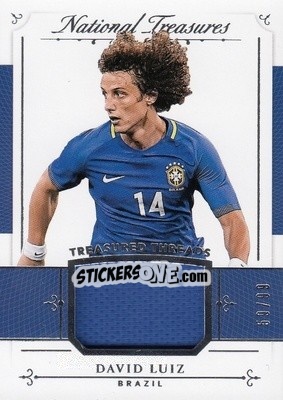 Sticker David Luiz - National Treasures Soccer 2018 n. TT30 - Panini
