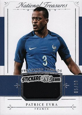 Sticker Patrice Evra - National Treasures Soccer 2018 n. TT35 - Panini