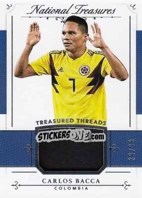 Sticker Carlos Bacca - National Treasures Soccer 2018 n. TT39 - Panini