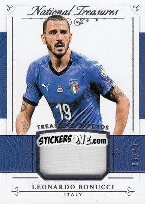 Sticker Leonardo Bonucci - National Treasures Soccer 2018 n. TT40 - Panini