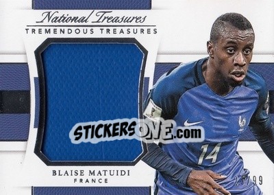 Figurina Blaise Matuidi - National Treasures Soccer 2018 - Panini