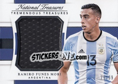 Figurina Ramiro Funes Mori - National Treasures Soccer 2018 - Panini