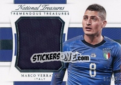 Sticker Marco Verratti - National Treasures Soccer 2018 n. TRT13 - Panini