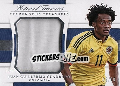 Cromo Juan Guillermo Cuadrado - National Treasures Soccer 2018 - Panini