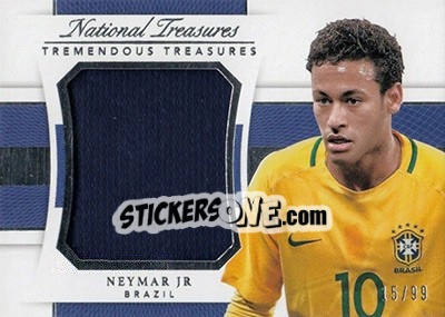 Sticker Neymar Jr - National Treasures Soccer 2018 - Panini