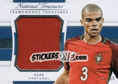 Sticker Pepe - National Treasures Soccer 2018 n. TRT31 - Panini