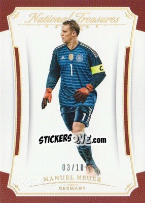 Sticker Manuel Neuer - National Treasures Soccer 2018 n. U43 - Panini
