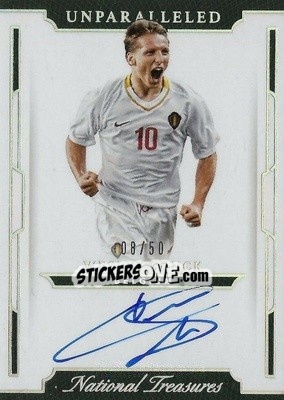 Sticker Wesley Sonck - National Treasures Soccer 2018 n. U69 - Panini