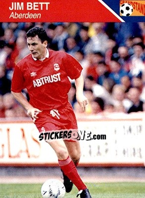 Sticker Jim Bett - Footballers 1993-1994 n. 2 - Grandstand