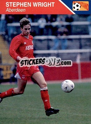 Sticker Stephen Wright - Footballers 1993-1994 n. 13 - Grandstand