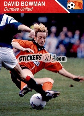 Sticker David Bowman - Footballers 1993-1994 n. 68 - Grandstand