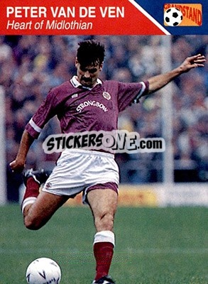 Cromo Peter van de Ven - Footballers 1993-1994 n. 87 - Grandstand