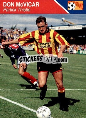 Sticker Don McVicar - Footballers 1993-1994 - Grandstand
