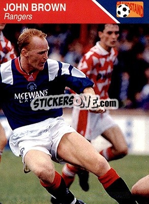 Sticker John Brown - Footballers 1993-1994 n. 144 - Grandstand