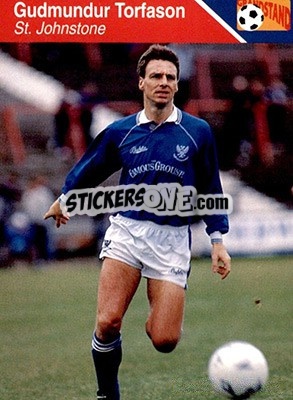 Sticker Gudmundur Torfason - Footballers 1993-1994 - Grandstand