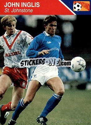 Sticker John Inglis - Footballers 1993-1994 - Grandstand