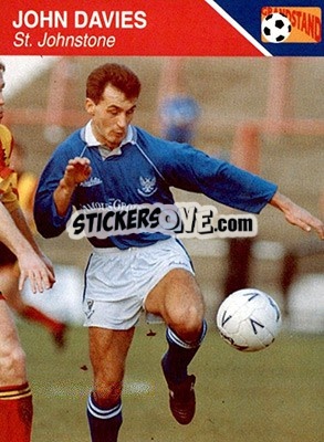 Sticker John Davies - Footballers 1993-1994 - Grandstand