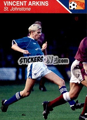 Sticker Vincent Arkins - Footballers 1993-1994 - Grandstand
