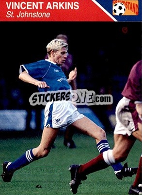 Cromo Vincent Arkins - Footballers 1993-1994 - Grandstand